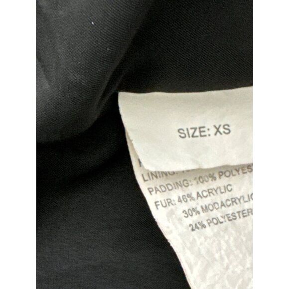 Royal Matrix Women Navy Removable Faux Fur Hoodie Quilted Coat Size XS - Picture 14 of 14